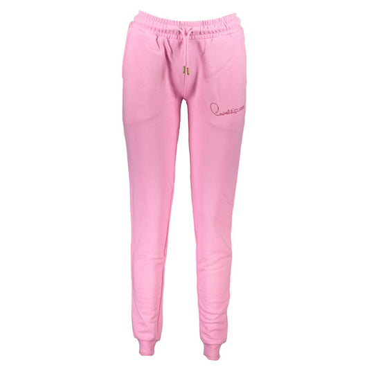Cavalli Class Rose Cotton Women's Track Pant