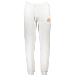 Cavalli Class Bianco Cotton Men's Track Pant