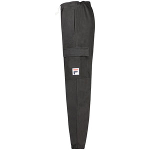 Fila Black Cotton Men Track Pant