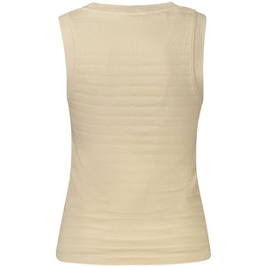 Guess Jeans Beige Cotton Women Tank Top