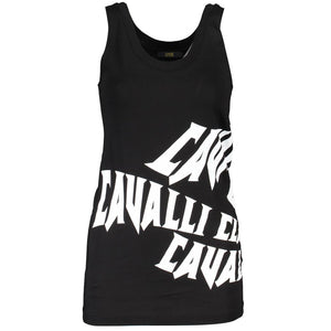 Cavalli Class Black Cotton Women's Tank Top