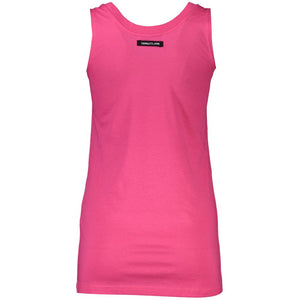 Cavalli Class Rosa Cotton Women Tank Top