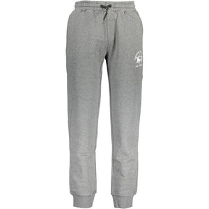 La Martina Gray Cotton Men's Sweatpants
