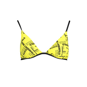 Karl Lagerfeld Yellow Polyamide Women Swimsuit