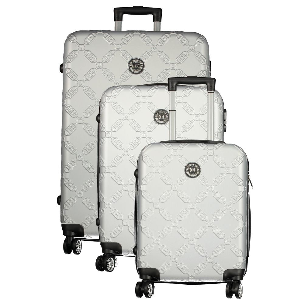 Laura Biagiotti Argento Poliuretano Women's Travel Trolley Set