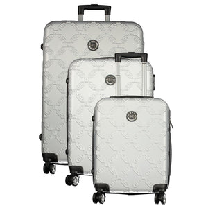 Laura Biagiotti Argento Poliuretano Women's Travel Trolley Set