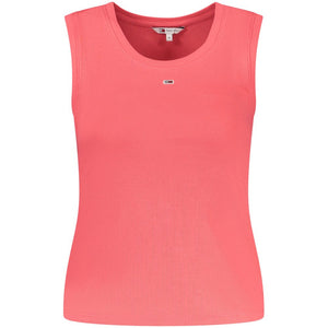 Tommy Hilfiger Pink Cotton Women Tank Top
