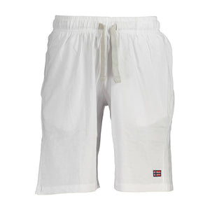 Norway 1963 White Cotton Men's Athletic Shorts
