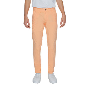 Borghese Orange Cotton Chino Pants