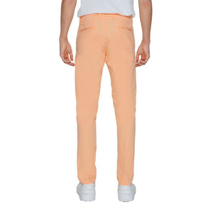 Borghese Orange Cotton Chino Pants