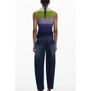 Desigual Green Polyester Tank Top