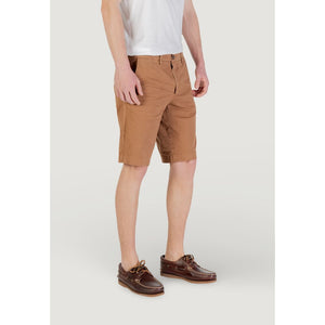 Borghese Beige Cotton Bermuda Shorts