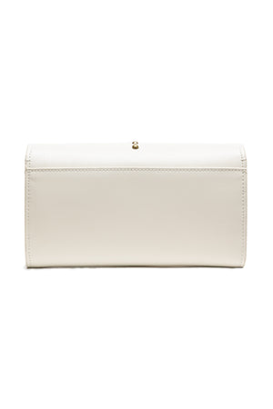 PINKO White Leather One Simply Love Mini Bag