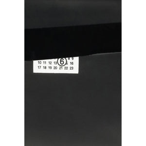 MM6 Black Calf Leather Bos Taurus Clutch Bag
