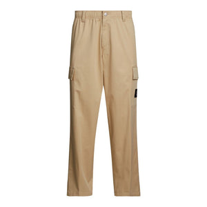 Calvin Klein Jeans Beige Recycled Cotton Cargo Pants