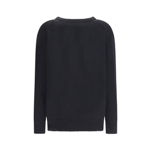 Jil Sander Black Wool Sweatshirt