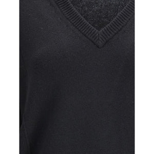 Jil Sander Black Wool Sweatshirt