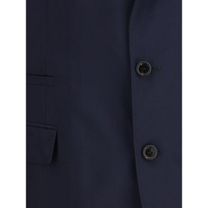 Brunello Cucinelli Blue Wool Blazer