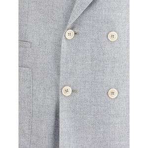 Brunello Cucinelli Gray Wool Blazer