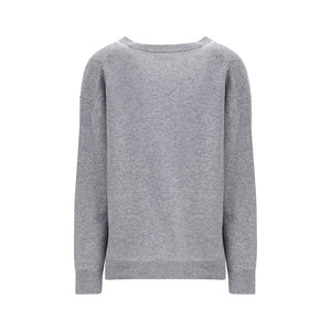 Jil Sander Gray Wool Sweatshirt