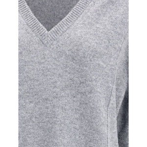 Jil Sander Gray Wool Sweatshirt
