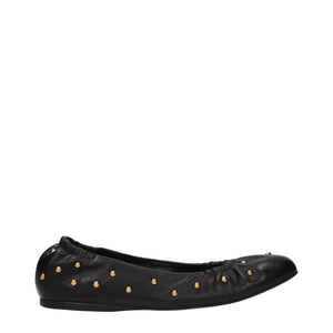 Chloé Black Leather Ballet Flats