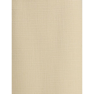 Valentino Cream Fleece Wool Skirt