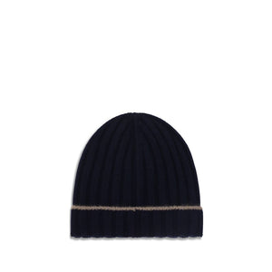 Brunello Cucinelli Blue Cashmere Beanie