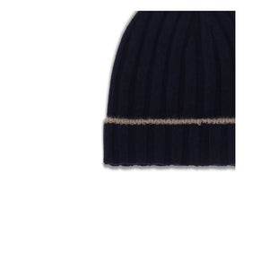 Brunello Cucinelli Blue Cashmere Beanie
