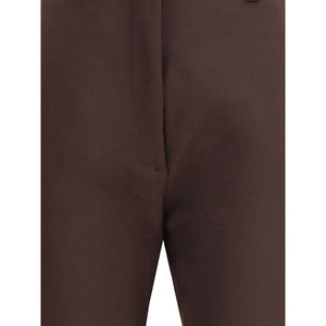The Latest Brown Polyester Skinny Pants