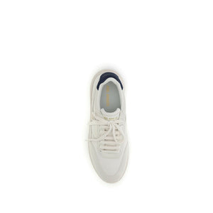 Axel Arigato White Calf Leather Bos Taurus Athletic Sneakers