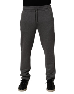Dolce & Gabbana Gray Cotton Jogger Sweatpants Trouser Pants