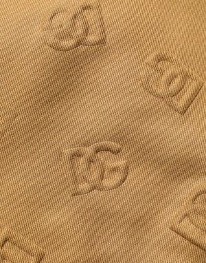 Dolce & Gabbana Brown Cotton Stretch Logo CargoBermuda Shorts