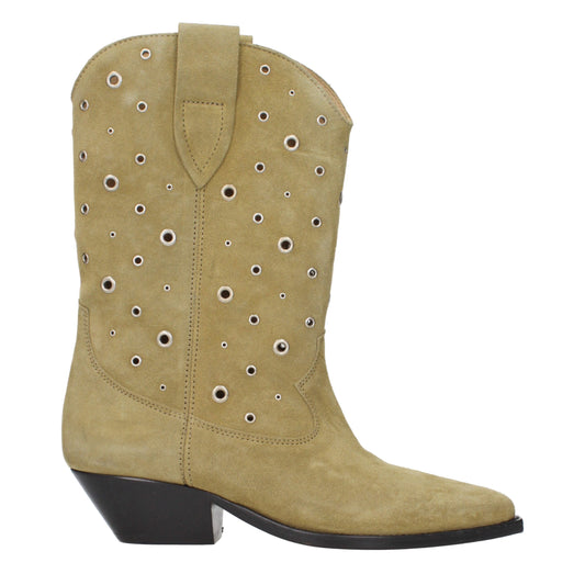 Isabel Marant Beige Leather Ankle Boots
