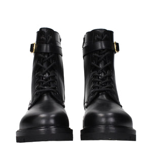 Celine Black Leather Ankle Boots