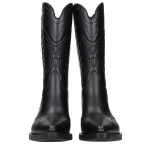 Christian Dior Black Cotton Boots