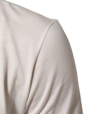 Dolce & Gabbana White Cotton Goodluck 2020 Crew Neck T-shirt