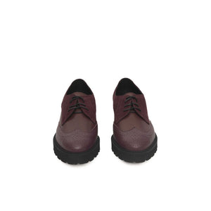Cerruti 1881 Burgundy Cowhide Women Loafer