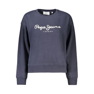 Pepe Jeans Blue Cotton Women Sweatshirt