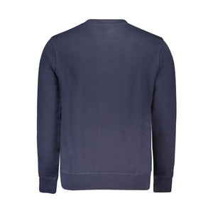 North Sails Blue Cotton Men Sweatshirt