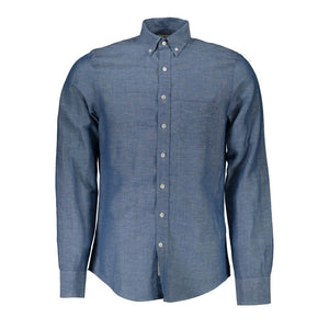 Gant Blue Linen Men's Shirt
