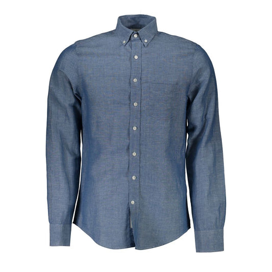 Gant Blue Linen Men's Shirt
