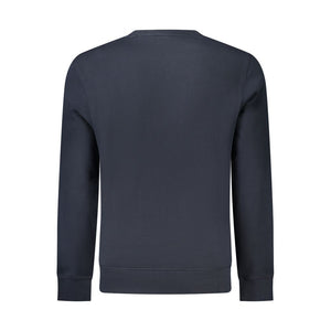 Hugo Boss Blue Cotton Men Sweatshirt