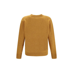 Brooksfield Yellow Fleece Wool Cardigan