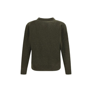 Brooksfield Green Fleece Wool Cardigan