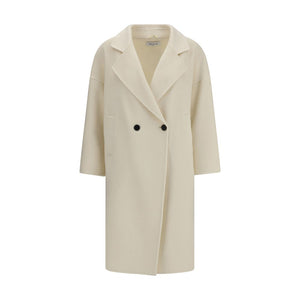 Aftercoat Cream Fleece Wool Coat