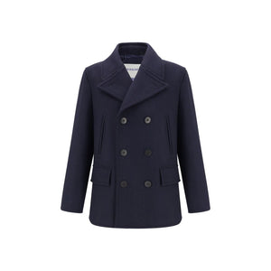 Burberry Blue Wool Coat