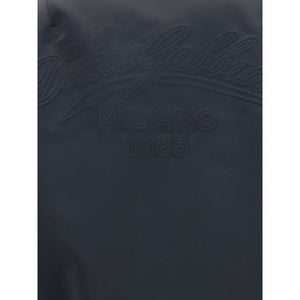 Dolce & Gabbana Black Polyester Bomber