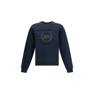 Dolce & Gabbana Blue Cotton Sweatshirt