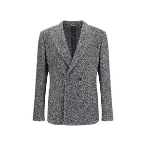 Dolce & Gabbana Gray Fleece Wool Coat